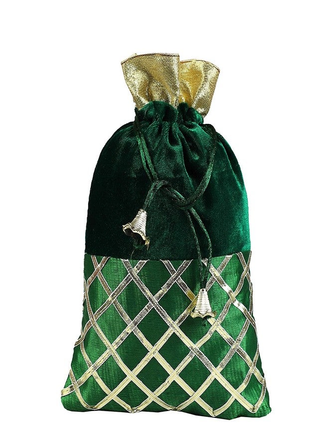 SHOPOBUDDY Women's Potli Green Color (Pack of 6) - Image 2